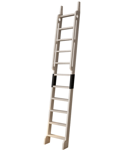 Rolling Library Wooden Step Ladder with Glab Handle,Height 87" 96" 108" 120"