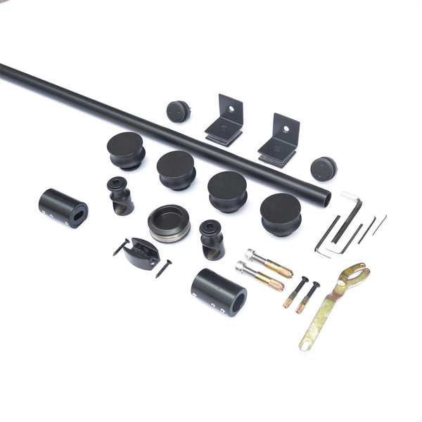 DIYHD Sliding Glass Shower Door Running Track Barn Shower Door Rolling Hardware
