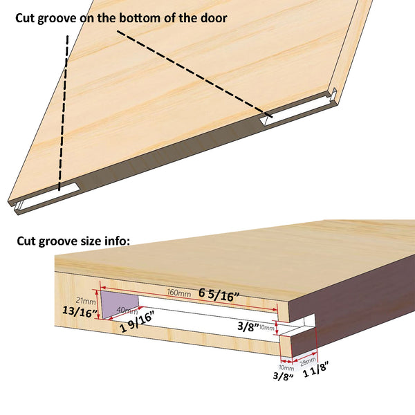 DIYHD Concealed Sliding Barn Door Hardware Soft Closing Interior Wall Mount Hidden Track Rolling Kit